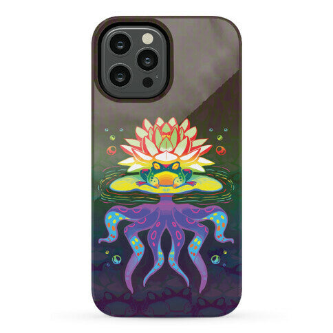 Psychedelic Lily Frog Phone Case